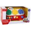 LEAN TOYS Czerwona Sensoryczna Tablica Edukacyjna dla Dzieci - 12 Aktywności Drewniana Tablica Manipulacyjna