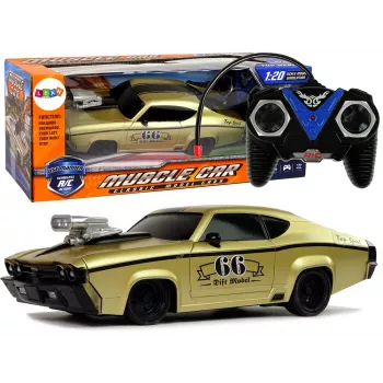 LEAN TOYS Samochód Sportowy Zdalnie Sterowany Classic 1:20 Gold Pilot