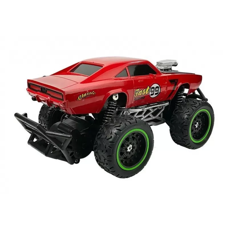 LEAN TOYS Samochód zdalnie sterowany Off-road R/C Czerwony High Wheels