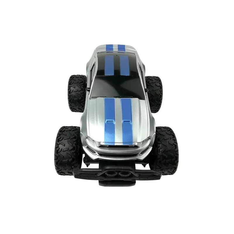 LEAN TOYS Samochód zdalnie sterowany Off-road R/C Srebrny Wysokie Koła