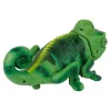 LEAN TOYS Zdalnie sterowany kameleon zielone światło 28 cm