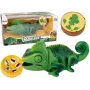 LEAN TOYS Zdalnie sterowany kameleon zielone światło 28 cm