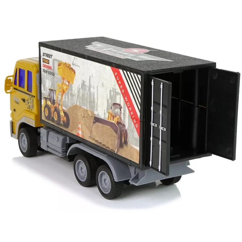 LEAN TOYS Zdalnie Sterowana Ciężarówka Budowlana 1:24 Żółta