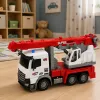 LEAN TOYS Samochód ciężarowy z dźwigiem RC, ruchomy obrotowy dźwig 1:14