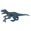 LEAN TOYS Zdalnie sterowany dinozaur Welociraptor z dźwiękiem i rykiem, niebieski