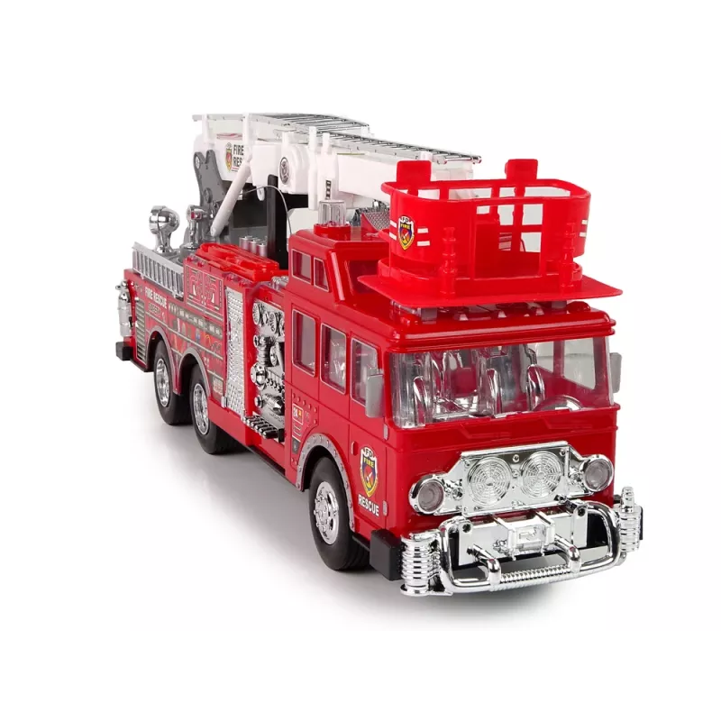 LEAN TOYS Zdalnie Sterowana Strażnica z Pedałem Gazu i Hamulcem, Dźwięk