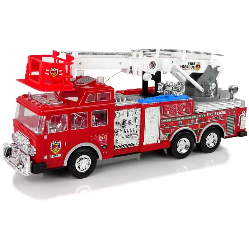 LEAN TOYS Zdalnie Sterowana Strażnica z Pedałem Gazu i Hamulcem, Dźwięk
