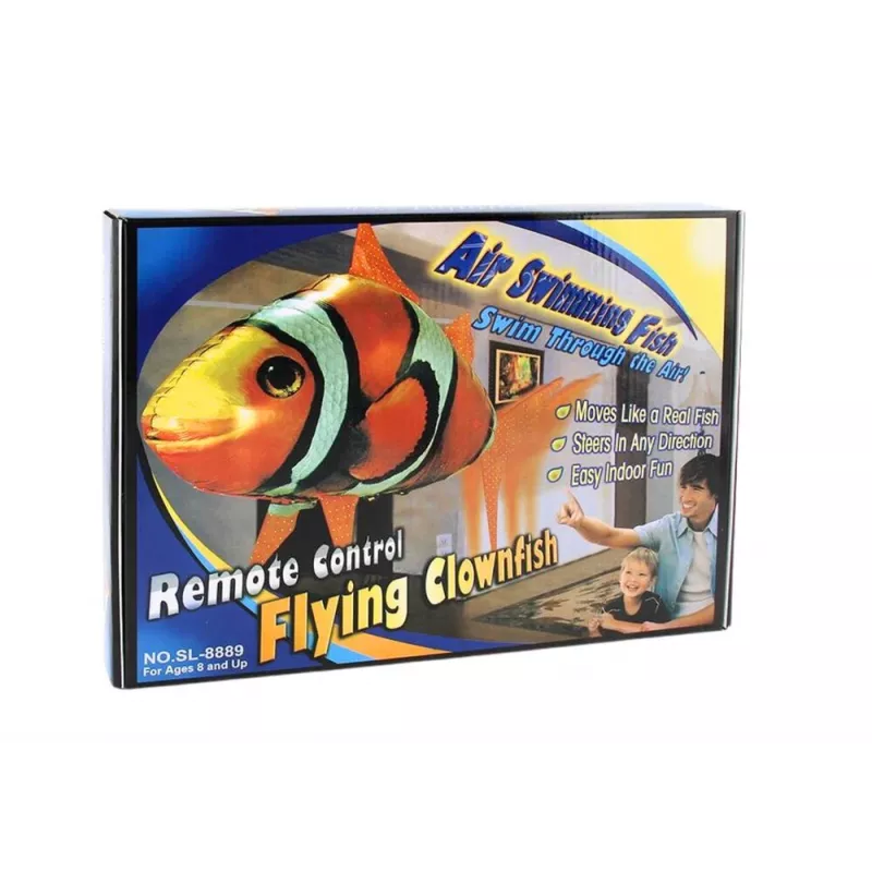 LEAN TOYS Zdalnie Sterowana Rybka R/C Błazenek Pomarańczowy Latający Balon