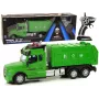 LEAN TOYS Remote Controlled Garbage Truck Pilot 2.4G Lights Sounds Green