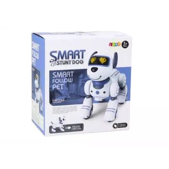 LEAN TOYS Zdalnie Sterowany Interaktywny Robot-Pies – Tańczy, Śpiewa, Programowalne Komendy, Niebieski | DistriNode SA
