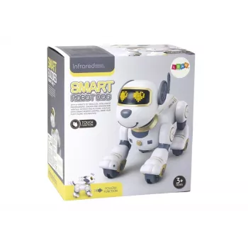 LEAN TOYS Zdalnie Sterowany Interaktywny Robot-Pies – Złoty, Tańczący, Programowalny, Ładowany