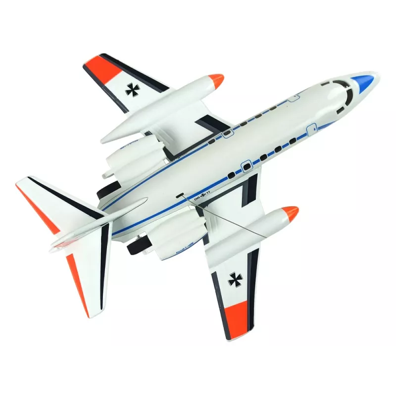 LEAN TOYS Samolot pasażerski zdalnie sterowany z diodami LED 40 MHz Pilot