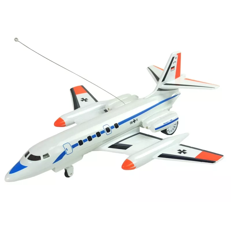 LEAN TOYS Samolot pasażerski zdalnie sterowany z diodami LED 40 MHz Pilot