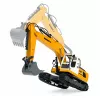 LEAN TOYS Zdalnie Sterowana Gąsienicowa Koparka RC z Światłami i Dźwiękami Żółta 1:16