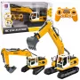 LEAN TOYS Zdalnie Sterowana Gąsienicowa Koparka RC z Światłami i Dźwiękami Żółta 1:16