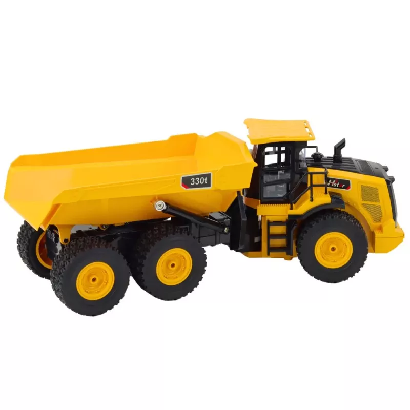 LEAN TOYS Zdalnie Sterowana Wywrotka Transporter Dźwięki 9CH 2.4G Żółty
