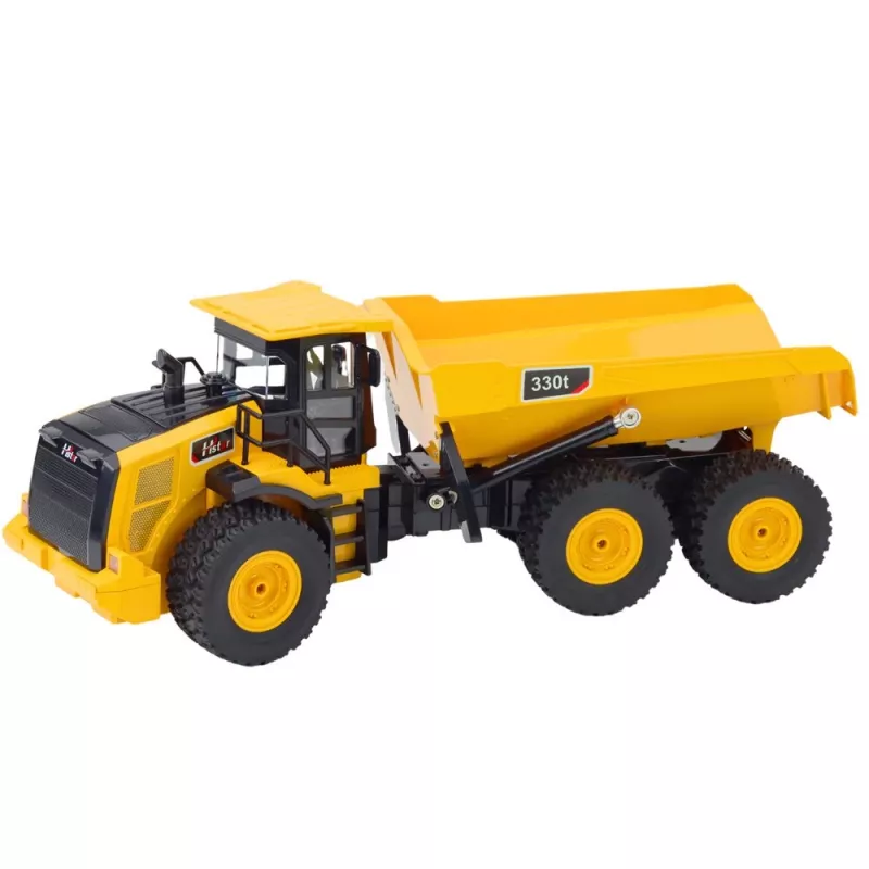 LEAN TOYS Zdalnie Sterowana Wywrotka Transporter Dźwięki 9CH 2.4G Żółty