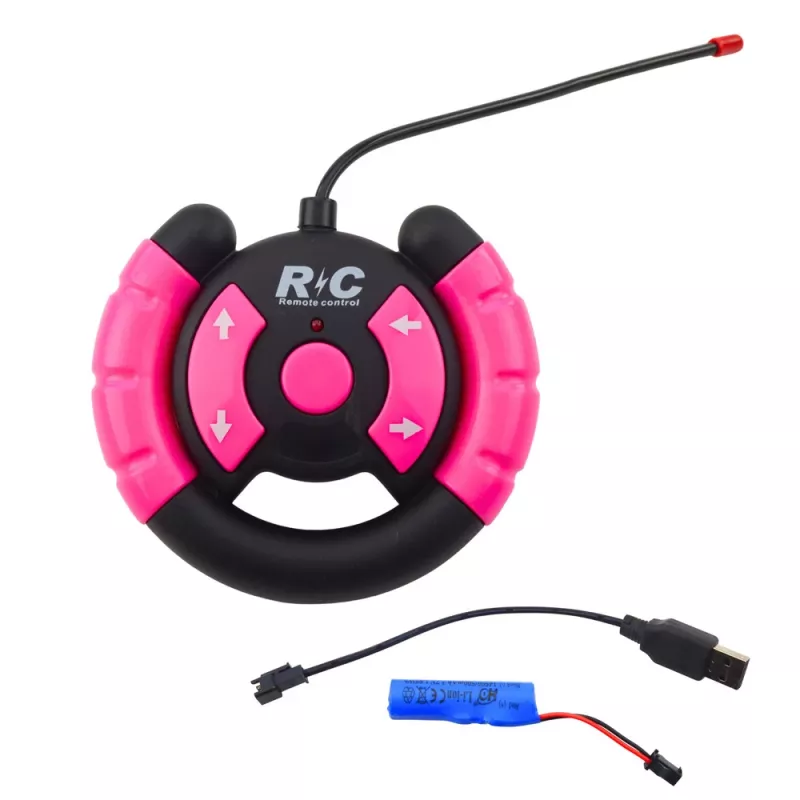 LEAN TOYS Zdalnie Sterowany Samochód Terenowy RC z Lalkami Różowy 1:16