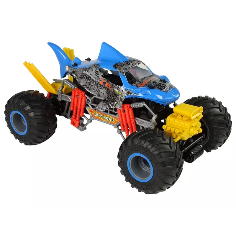 LEAN TOYS Zdalnie Sterowany Samochód Terenowy Shark 1:10 2.4G Niebieski 15 km/h Steam