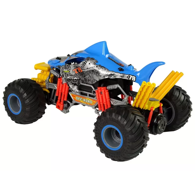 LEAN TOYS Zdalnie Sterowany Samochód Terenowy Shark 1:10 2.4G Niebieski 15 km/h Steam