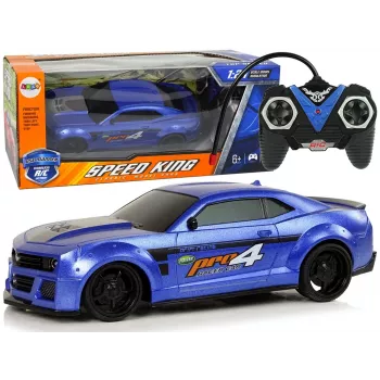 LEAN TOYS Samochód Sportowy Zdalnie Sterowany 1:24 Wyścigowy Niebieskie Przyciemniane Szyby