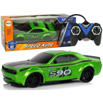 LEAN TOYS Zdalnie Sterowany Samochód Sportowy 1:24 Racing Green