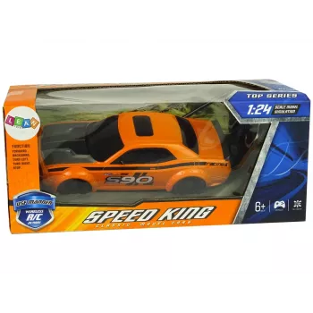 LEAN TOYS Zdalnie Sterowany Samochód Sportowy 1:24 Wyścigowy Pomarańczowy 27 MHz Pilot