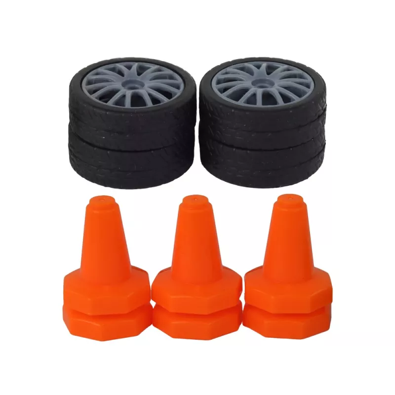 LEAN TOYS Zdalnie Sterowany Samochód Sportowy RC 1:24 Czarny Wymienne Koła