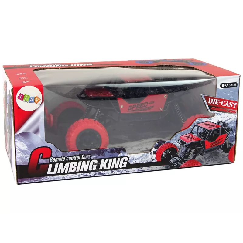 LEAN TOYS Samochód terenowy zdalnie sterowany R/C 1:18 Czerwony