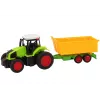 LEAN TOYS Remote Controlled Tractor With Trailer RC 1:16 Green