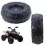 LEAN TOYS Koło zapasowe do pojazdu elektrycznego dla dzieci DK-CA002 (230 mm, czarny, PP)