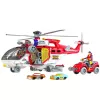 LEAN TOYS zestaw śmigłowiec ratunkowy z akcesoriami, światłami i dźwiękami