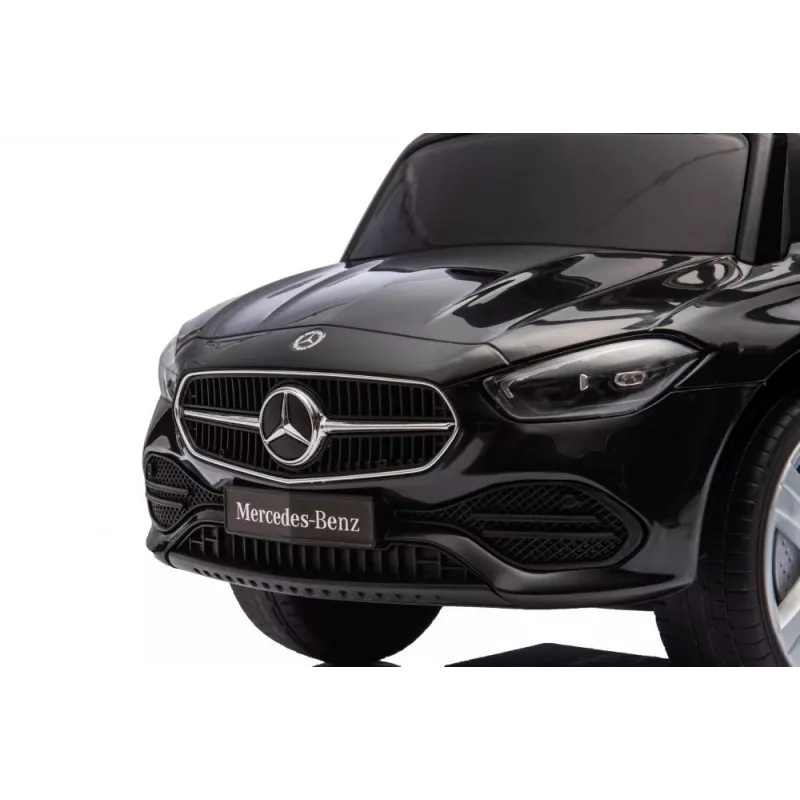 LEAN TOYS Pojazd jeździk z pchaczem Mercedes 3w1 Czarny