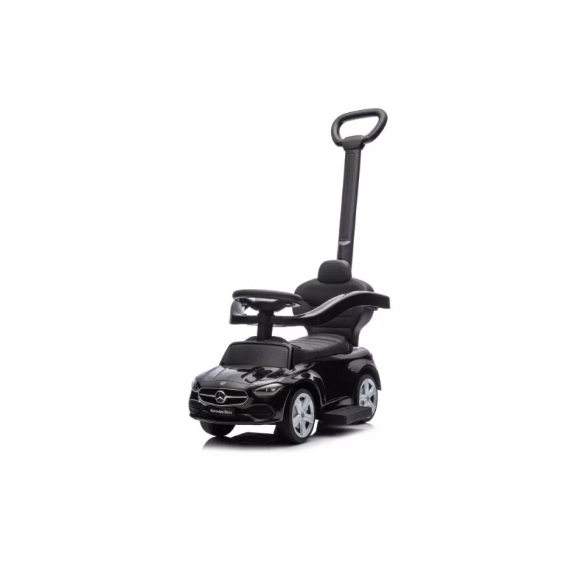 LEAN TOYS Pojazd jeździk z pchaczem Mercedes 3w1 Czarny