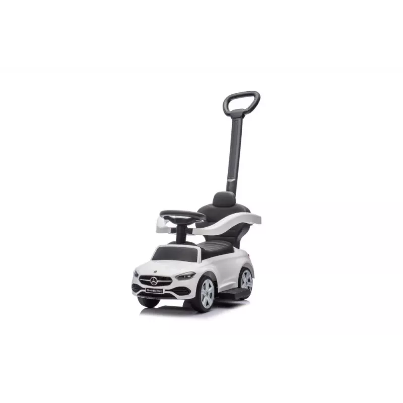 LEAN TOYS Pojazd jezdny z pchaczem Mercedes 3w1 Biały