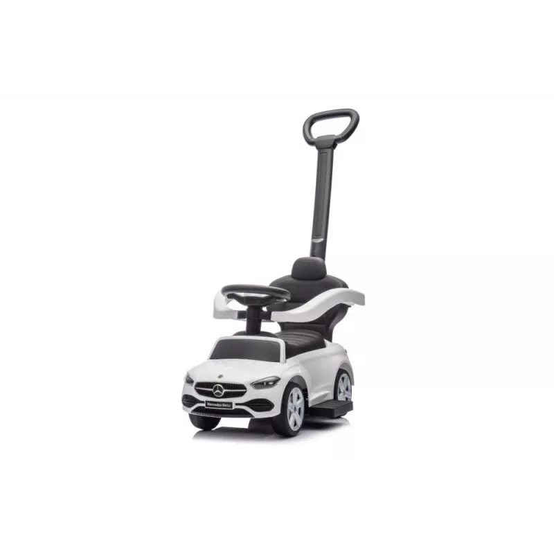 LEAN TOYS Pojazd jezdny z pchaczem Mercedes 3w1 Biały