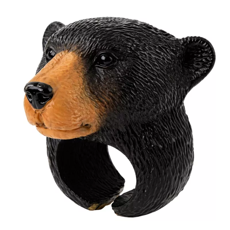 LEAN TOYS Ring on Hand Educational Animals Bear