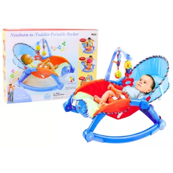 LEAN TOYS Fotel bujany dla noworodków i małych dzieci Kolorowy