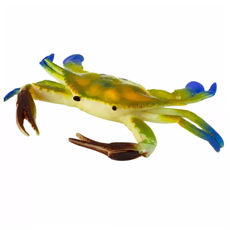LEAN TOYS Gumowa Figurka Kraba Rozciągliwa Realistyczne Zwierzę Morskie 19cm