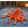 LEAN TOYS Gumowa figurka ośmiornicy rozciągliwa realistyczne zwierzę morskie 12cm