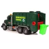 LEAN TOYS Śmieciarka z Koszami Ciemnozielona z Dźwiękami i Światłami