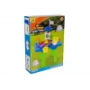 LEAN TOYS Stół do piaskownicy z foremkami, łopatką, grabkami i chmurką - wielokolorowy