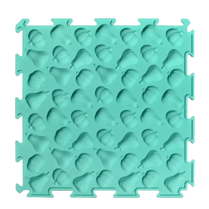 LEAN TOYS Sensory Path Puzzle Tiles Różne Struktury Kolory 24,5 cm 10 szt.