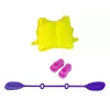 LEAN TOYS Zestaw akcesoriów dla lalek Kajak Różowy