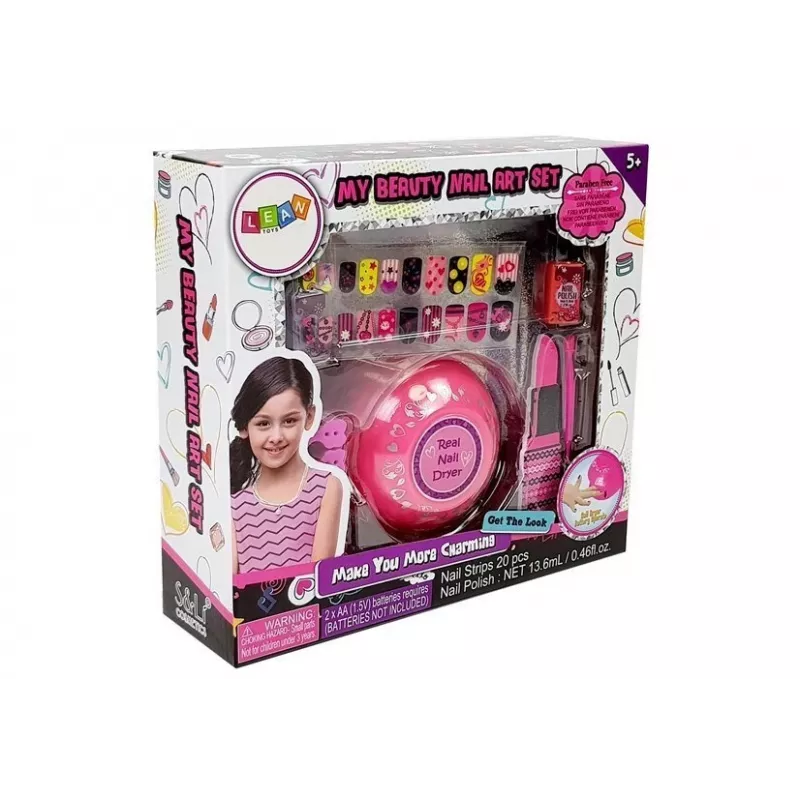 LEAN TOYS Zestaw do tworzenia suszarki do paznokci Różne wzory