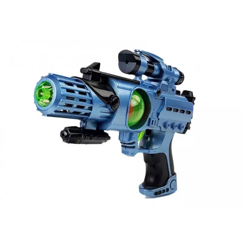 LEAN TOYS Zestaw Pistolet Laserowy Maska Kosmicznego Wojownika Światła Dźwięki