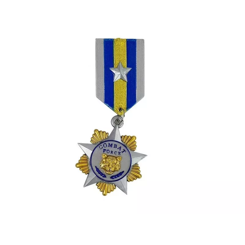 LEAN TOYS Zestaw Militarny Pistolet Karabin Nóż Medal Celownik