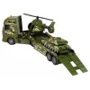 LEAN TOYS Zestaw wojskowy czołg, helikopter z napędem tarcia, ciężarówka