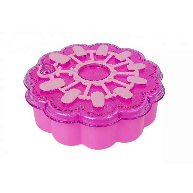 LEAN TOYS Zestaw 2 w 1 do tworzenia bransoletek i malowania paznokci z koralikami i lakierami