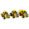 LEAN TOYS Zestaw pojazdów budowlanych 3 żółte modele